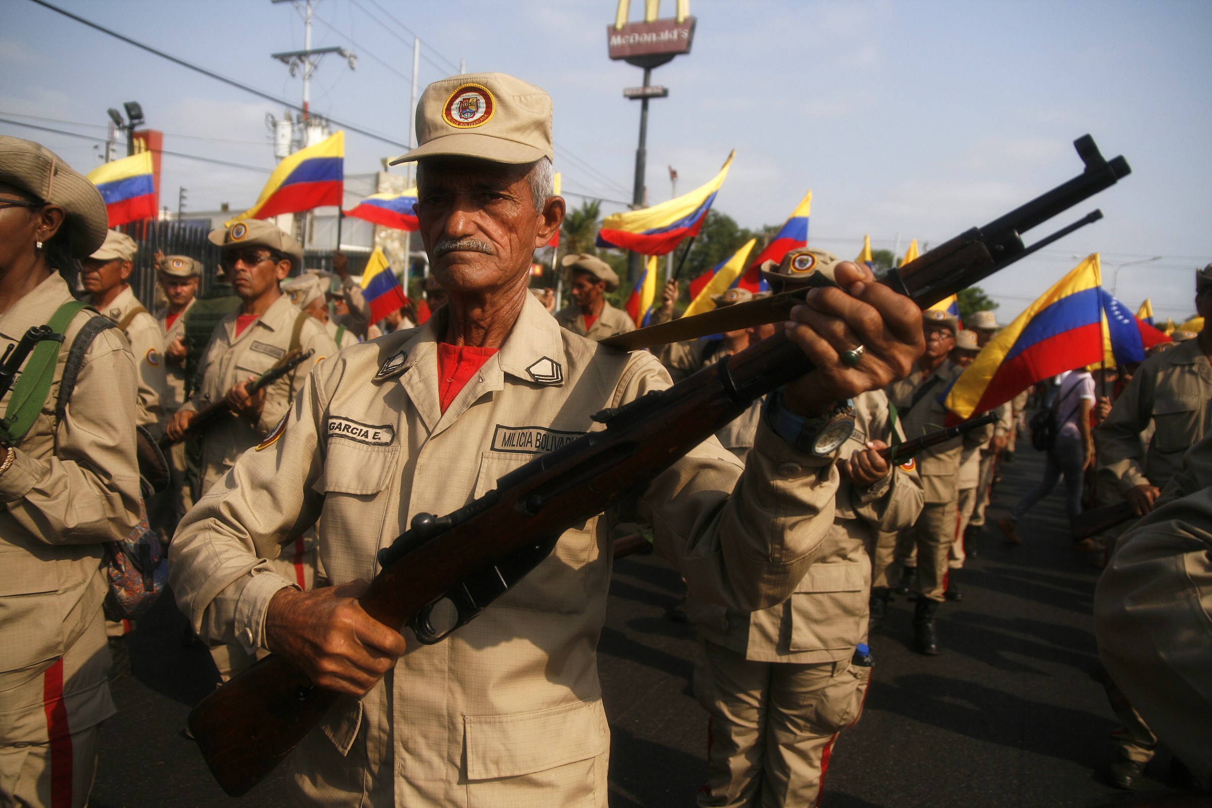 Thousands of opposition demonstrators rally in Caracas chanting 'We are not afraid'